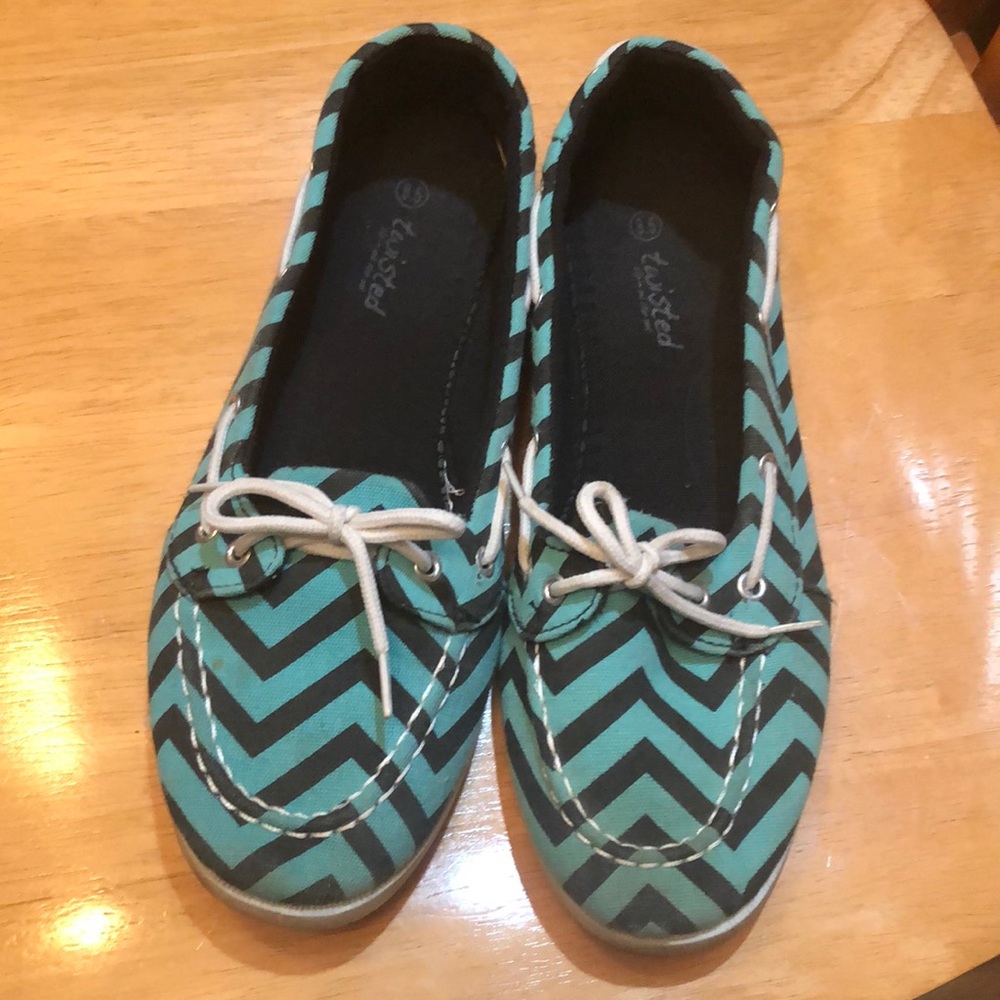 Chevron Boat Shoes 8.5